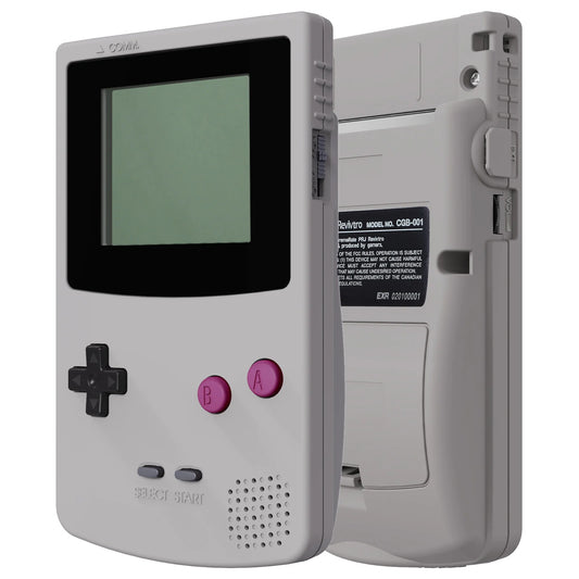 eXtremeRate Game Boy Color GBC Replacement Shell - IPS-Ready Full Housing with Buttons, NES & Gray Styles