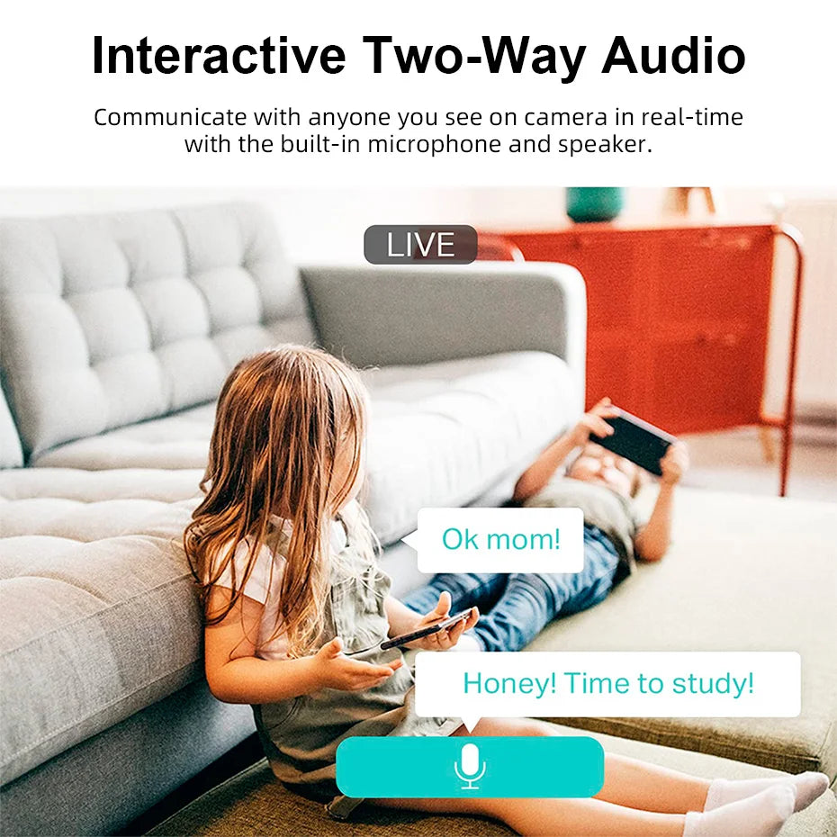 FUERS 5MP HD WiFi Indoor Security Camera – Baby & Pet Monitor with Motion Detection, Tuya Smart Home & Alexa Compatibility