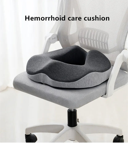 Memory Foam Hemorrhoid Seat Cushion – Donut-Shaped Pain Relief for Sciatica, Tailbone & Bed Sores, Travel & Office Use
