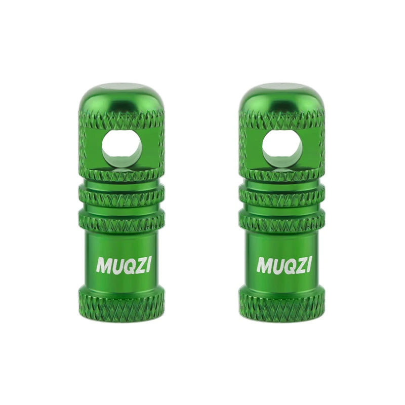MUQZI 2/4PCS Presta Valve Caps with Core Remover — MTB Tubeless Tire Valve Stem Accessories