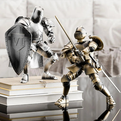 Multi-Jointed Medieval Knight Action Figure – Fully Flexible 360° Movable Body Model Figurine