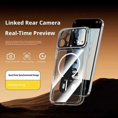 Dynamic Smart Screen iPhone Case - Intelligent Touch Display with Photo Transfer & Video Playback for iPhone 16 Pro Max