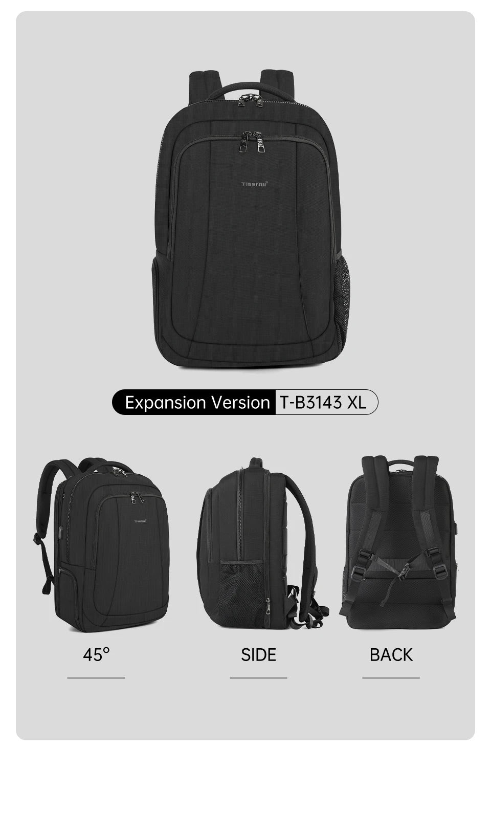 Lifetime Warranty Men’s Laptop Backpack – Anti-Theft Travel & School Bag for 14-17.3 Inch Laptops, Male Knapsack