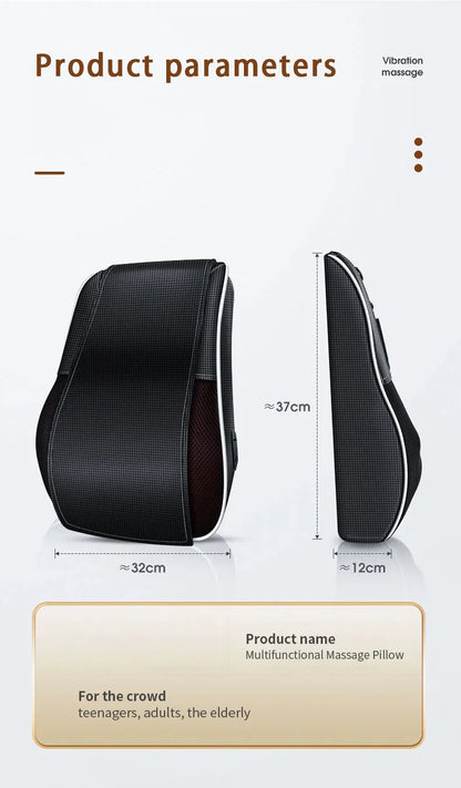Electric Shiatsu Neck & Back Massager Pillow with Heating & Vibration – Manufacturer Direct Cervical Traction Body Massager for Car