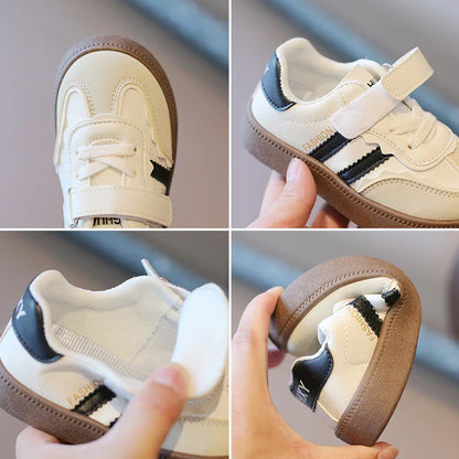 Spring & Autumn Kids Sport Training Shoes – Fashion Sneakers for Boys & Girls | Soft Soled, Casual Skate Shoes (Ages 4-6)