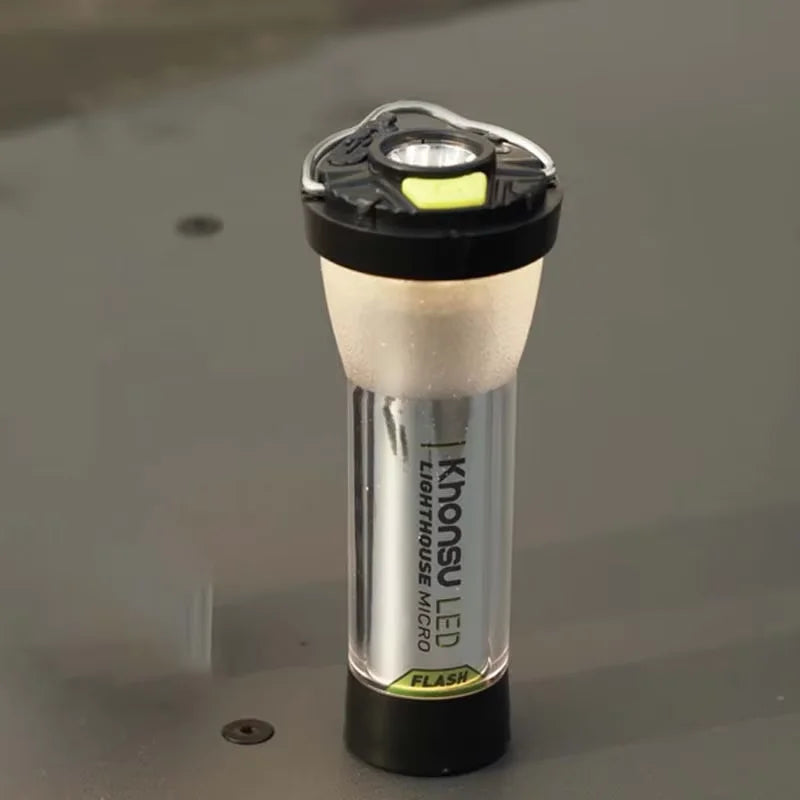 3000mAh GZ Lighthouse Camping Light - Long-Lasting LED Tent, Hiking & Outdoor Atmosphere Lamp Flashlight