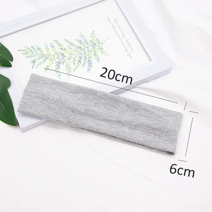 Elastic Cotton Hairband – Solid Fashion Headbands for Women & Men, Running, Yoga & Makeup Accessories