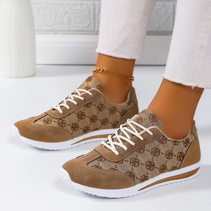 Women’s Thick-Soled Cross Round Head Fashion Shoes – Comfortable, Breathable, Wear-Resistant Casual Footwear (Zapatos De Mujer)