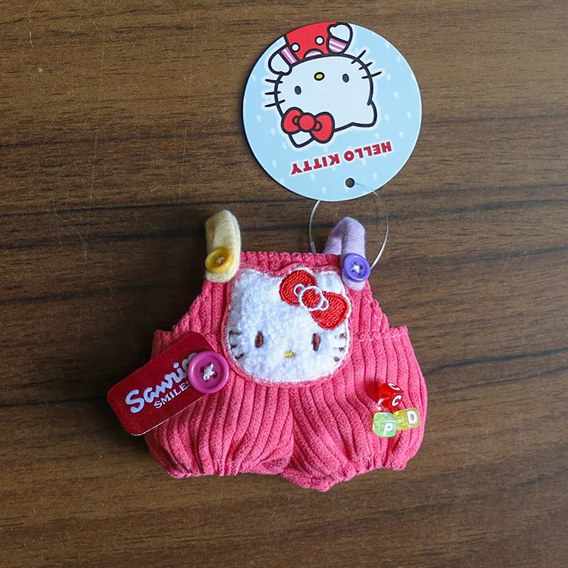 Sanrio Doll Clothing & Accessories Set – Hello Kitty, My Melody & Kuromi Outfit for Labubu V1/V2 Dolls with Hair Band & Messenger Bag