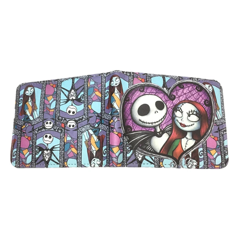 The Nightmare Before Christmas PU Leather Wallet — Credit Card Holder Purse with Coin Pocket, New Arrival
