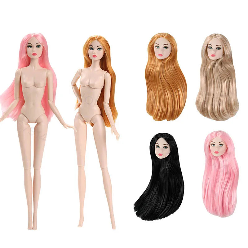 FR Supermodel 1/6 BABI Doll – Movable Joints, DIY Dress-Up Princess with Head & Body Accessories, White/Normal/Chocolate Skin