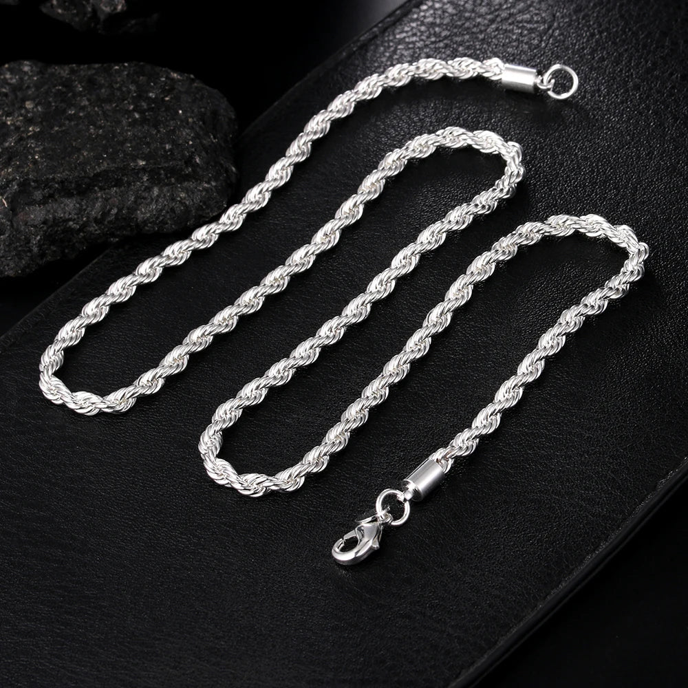 1MM 925 Sterling Silver Snake Chain Necklace – High-Quality Fashion Jewelry for Men & Women