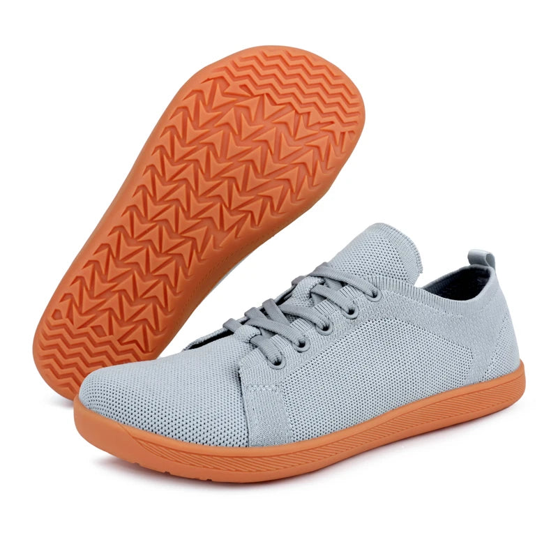Wide Toe Barefoot Shoes — Men’s & Women’s Minimalist Walking Sneakers with Zero Drop Sole and Breathable Mesh