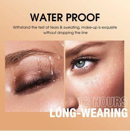 LANGMANNI 16-Color Pearl Waterproof Eyeshadow Stick – Long-Lasting Color & Face Highlight