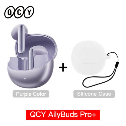 QCY HT10 AilyBuds Pro+ ANC Earbuds - Bluetooth 5.3 Wireless Hi-Res LDAC Earphones with AI Call & Multipoint Connection