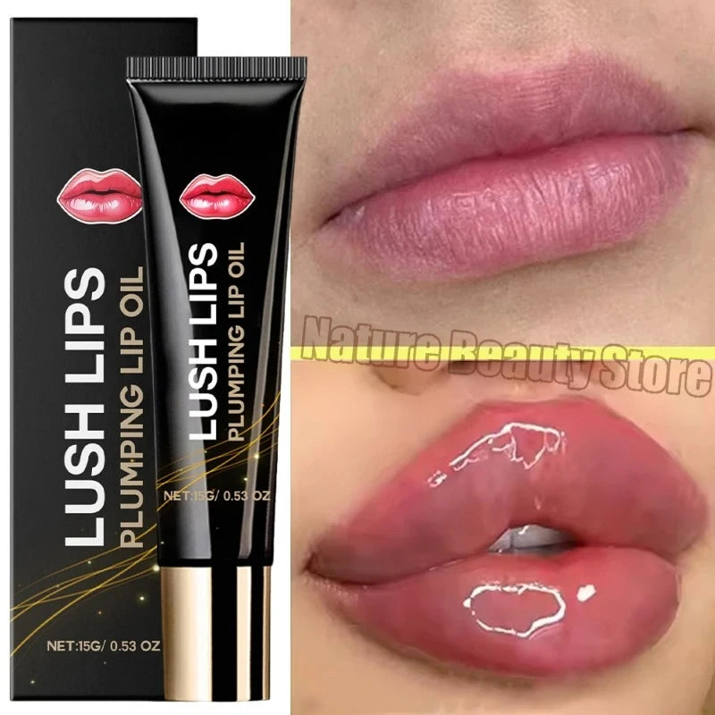 Lip Plumper Oil – Instant Volumizing, Long-Lasting Moisturizing Gloss for Sexy, Fuller Lips
