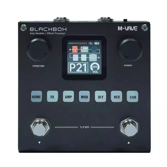 M-VAVE Blackbox Guitar/Bass AMP Modeler – Multi-Effects Processor, Rechargeable for Electric Guitar & Bass