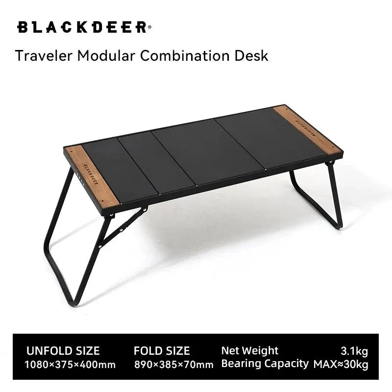 BLACKDEER Camping IGT Table – Folding Aluminum Alloy Portable Table for BBQ, Picnic, Fishing & Outdoor Use