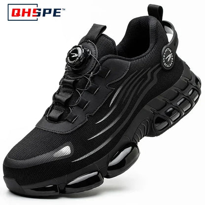 Rotating Button Safety Shoes for Men – Anti-Smash, Anti-Puncture Work & Security Protective Boots, Fashion Sport Design
