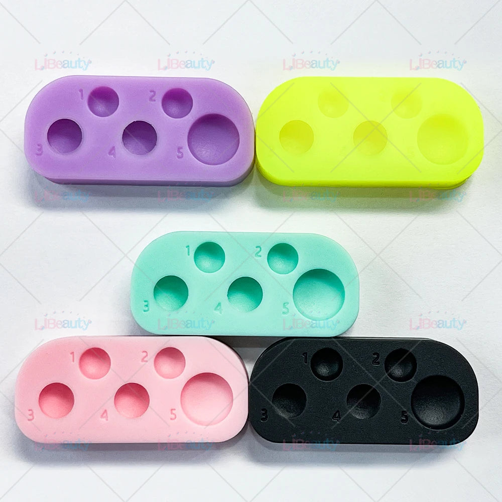 Libeauty Mini Silicone Palette – 6-Function Tray for Lash Lift, Tint, Brow Lamination & Eyelash Perm Makeup Tools