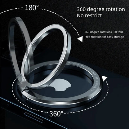 KAPUDA Magnetic Ring Mobile Phone Stand - 360° Rotation, Foldable & Compact Desktop Phone Stand, Easy to Carry