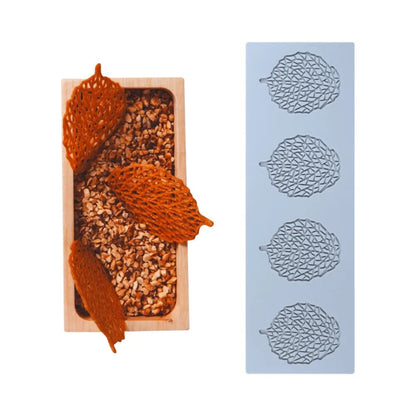 Silicone Leaf Fondant Molds - Chocolate and Pastry Baking Mould for Cake Decorating, Sugar Lace Veil Mat, Gumpaste Decoration Tools
