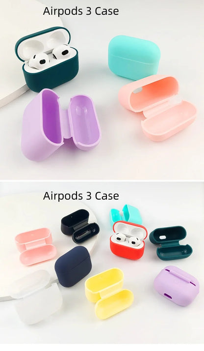 Soft Silicone AirPod Case for Apple AirPods 1, 2, 3 & AirPod Pro 2 – Protective Cover R1