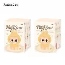1:1 High-Quality Macaron 2nd The Monsters Labubu Sitting Party Vinyl Plush Blind Box Doll Gift