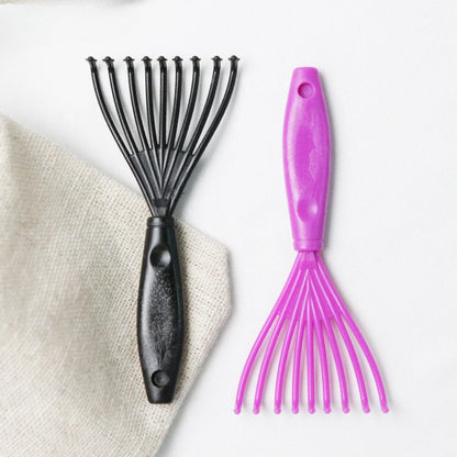 Professional Hair Salon Comb & Brush Cleaner – Aluminum Comb with Plastic Handle for Hair Removal