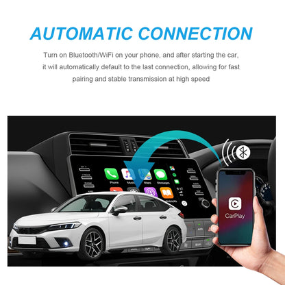 Wired to Wireless CarPlay & Android Auto Adapter – 2-in-1 Smart Box with Auto Connect for Mazda, Audi, Kia, Ford