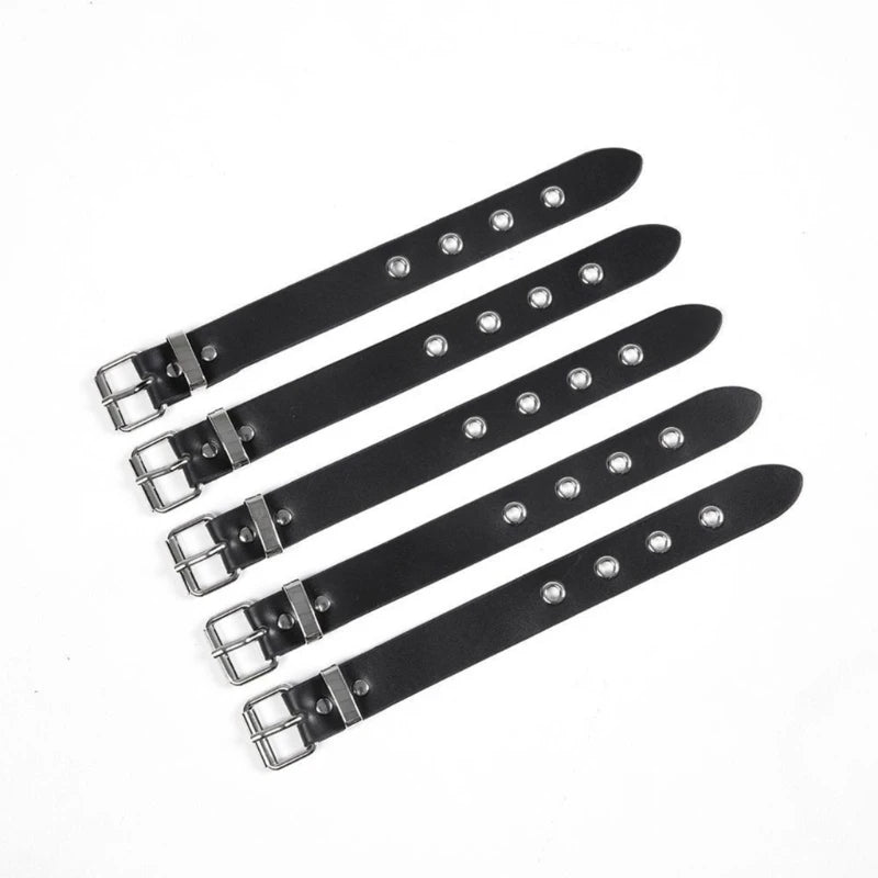 Punk Wrist Cuff Bracelet - Adjustable Retro Buckle Bangle for Men & Women, Party & Daily Wear