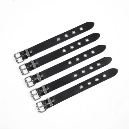 Punk Wrist Cuff Bracelet - Adjustable Retro Buckle Bangle for Men & Women, Party & Daily Wear