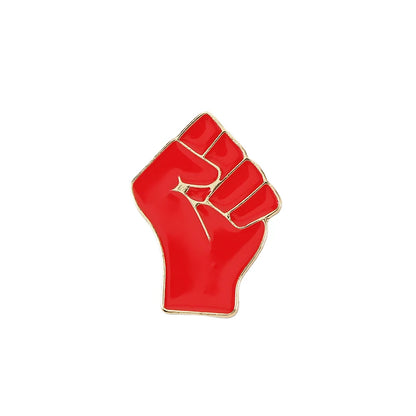 Raised Fist of Solidarity Enamel Pin – USSR Revolution Star Sickle & Hammer Brooch Badge for Bags, Jackets & Collectible Jewelry Gift