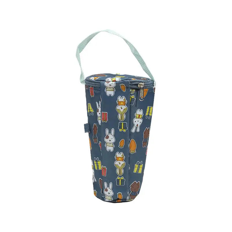 Portable Milk Tea Tote Bag – Insulated Heat Preservation Cup Carrier, Handbag for Drinks, Umbrella, and Camping Accessories