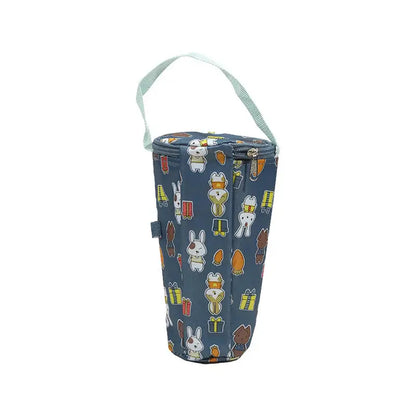 Portable Milk Tea Tote Bag – Insulated Heat Preservation Cup Carrier, Handbag for Drinks, Umbrella, and Camping Accessories