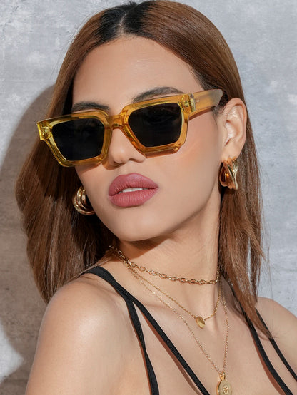 Ruiao 2024 Luxury Premium Designer Sunglasses – Black Square Shades for Men & Women