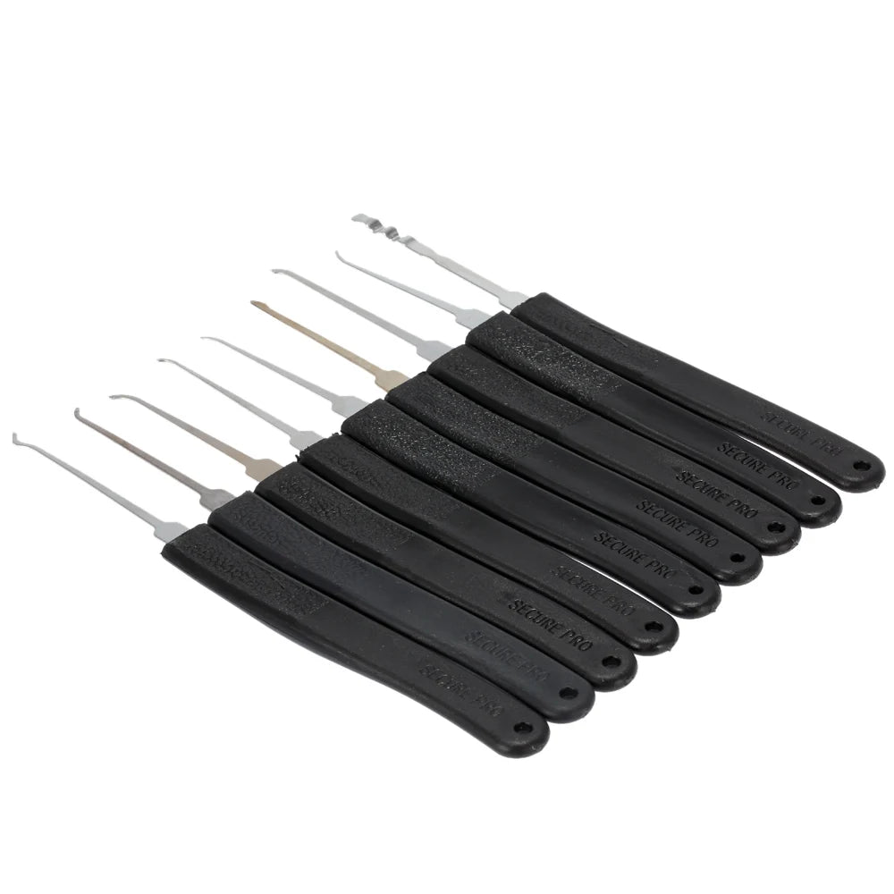Door Lock Pick Set - Professional Locksmith Quick Opener Tools with 2 Tension Wrenches