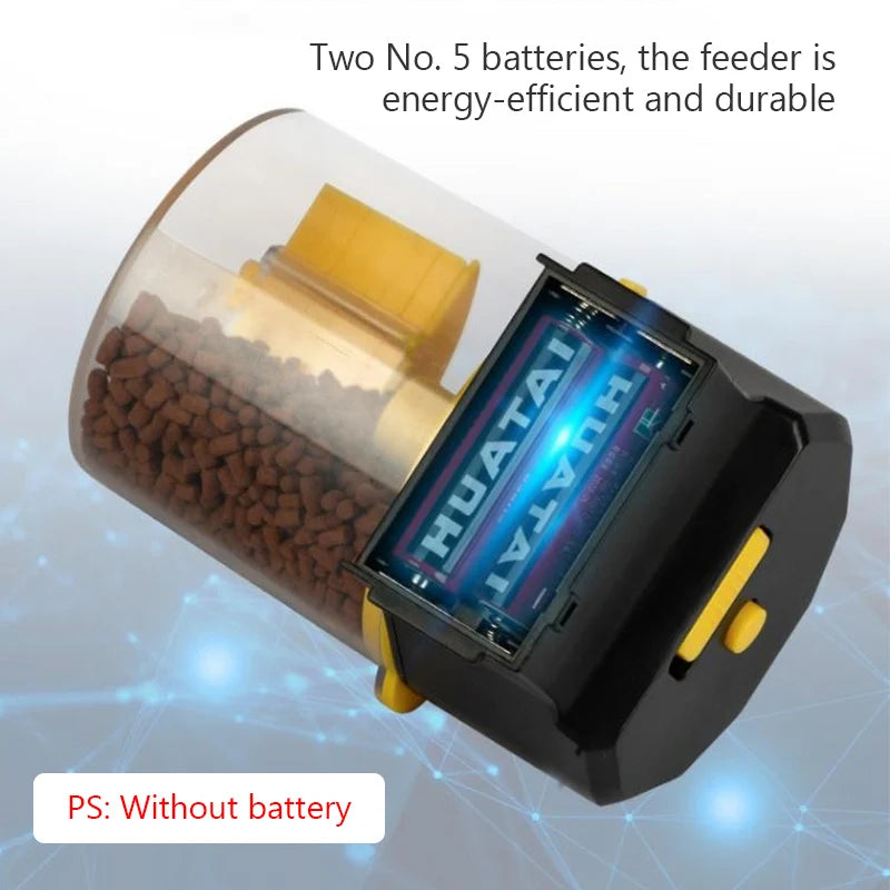 Automatic Fish Tank Feeder – Intelligent Timing Aquarium Feeder for Goldfish with Large Capacity