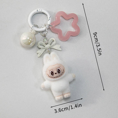 Kawaii Plush Keychain – Cute Aesthetic Bag Charm for Women, Wedding & Party Gifts