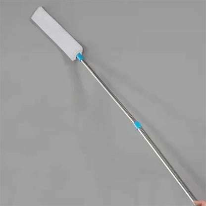 Telescopic Long Handle Broom — Microfiber Dust Brush for Home Blinds, Easy-to-Use Household Cleaning Tool