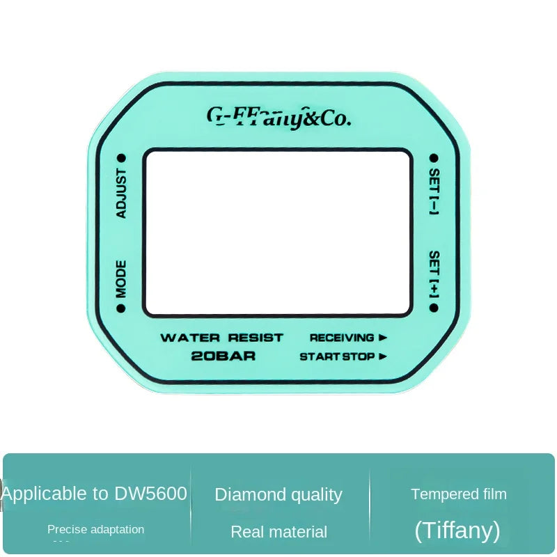 Tempered Mirror Glass Screen Protector for Casio DW-5600 GM-5600 GW-B5600 - Reflective Watch Display Film Accessory
