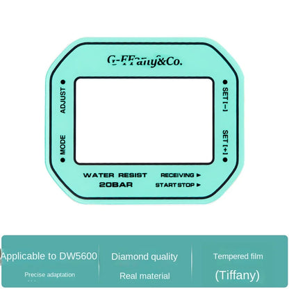 Tempered Mirror Glass Screen Protector for Casio DW-5600 GM-5600 GW-B5600 - Reflective Watch Display Film Accessory