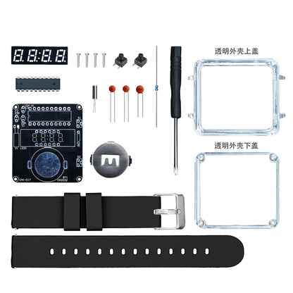 LED DIY Electronic Watch Kit - Digital Tube Clock Soldering & Assembly Project Kit