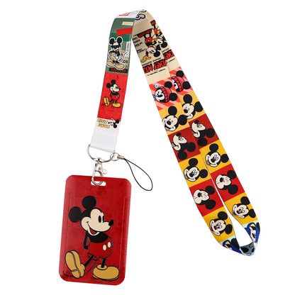 Cartoon Stitch Credential Holder Lanyard – Cute Neck Strap for Keychain, Pass & Credit Card Holder Accessories