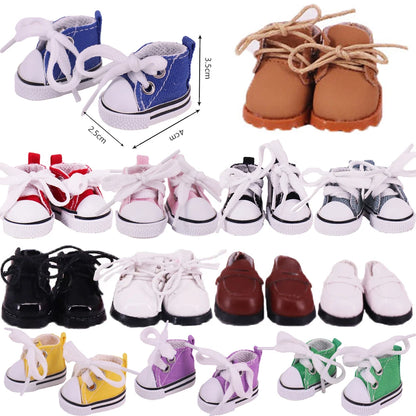 3.8cm Canvas Martin Boots for 17cm Labubu Kpop Dolls | Plush Doll Shoes Accessories & Holiday Gift