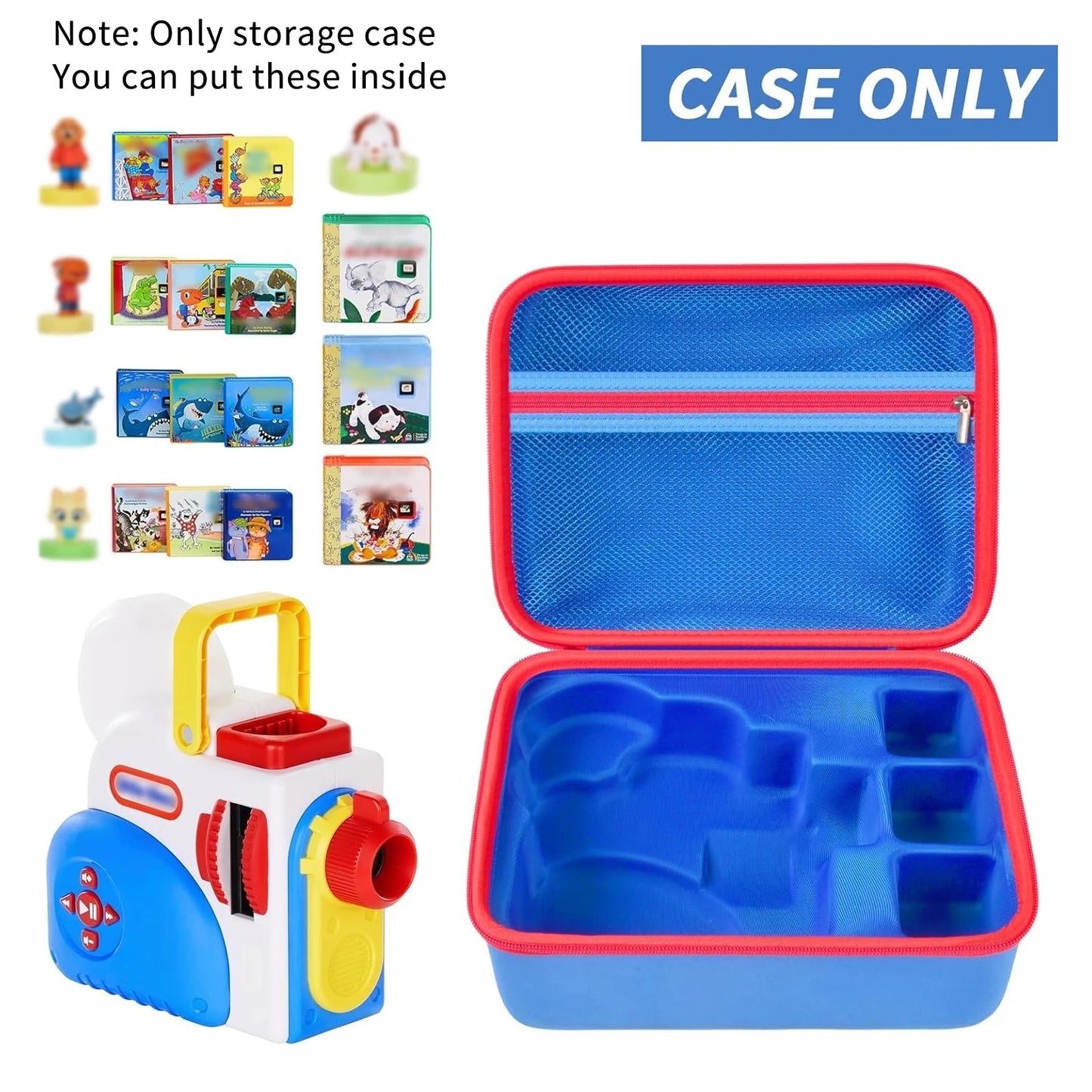 Protective Storage Case for Little Tikes Story Dream Machine Books Starter Set — Kids Toy Organizer