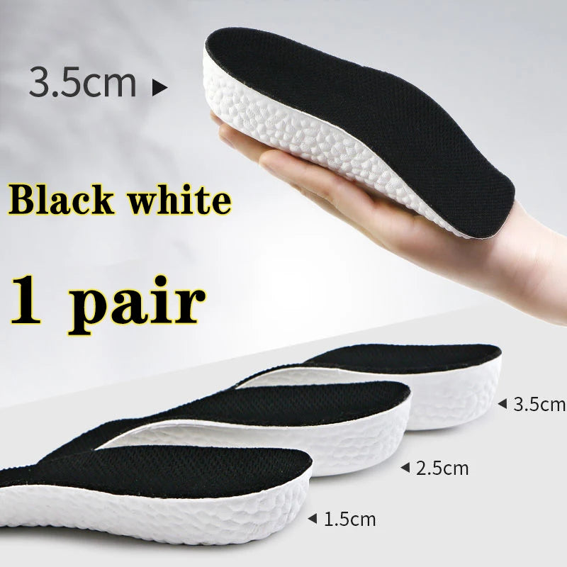 Height Increase Insoles for Men & Women – Arch Support Orthopedic Shoe Pads with Memory Foam & Heel Lift for Flat Feet