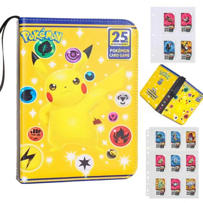 NEW Pokémon Card Album — 400pcs Binder Zipper PU Leather Storage Book for Anime Card Game Collection