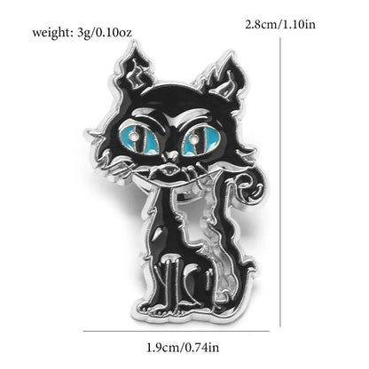 7-Piece Horror Film Coraline Metal Pin Set - Halloween Backpack Brooches & Collectible Gifts
