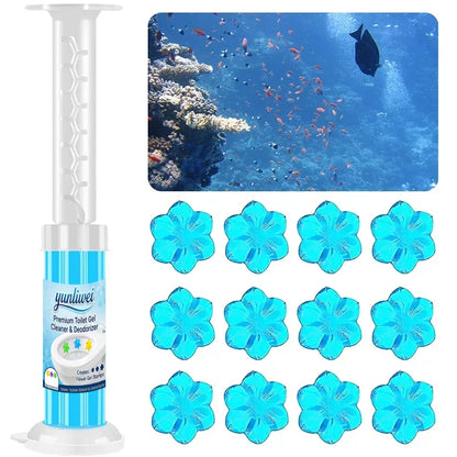 Yunliwei Toilet Cleaner Gel Stick - Long-Lasting Fragrance, Deodorizing Toilet Cleaning Gel for Fresh Bathroom Care
